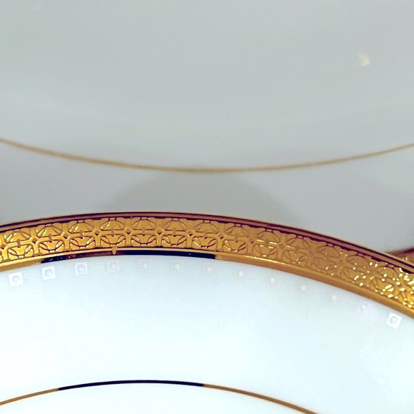 15 PC Noritake Metropolitan GOLD 4337  Set Dinnerware Sirilanka GOLD White - Picture 6 of 15